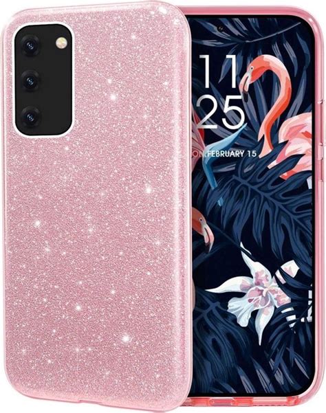 Samsung A52s Hoesje Glitter Roze Samsung A52 Hoesje Glitter Roze