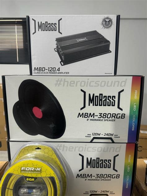 MOBASS MBM 380RGB 20CM MİDRANGE SES SİSTEMİ