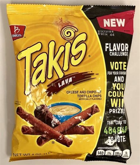 Takis Lava Cheese And Chipotle Tortilla Chips By Barcel Pack Of 5