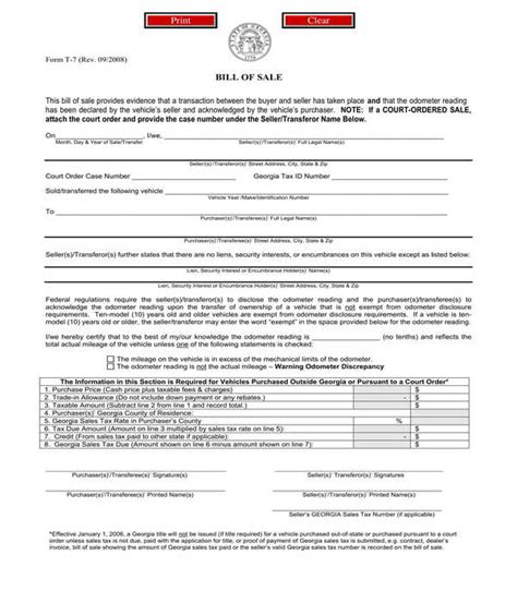 Free 5 General Personal Property Bill Of Sale Forms In Pdf Ms Word