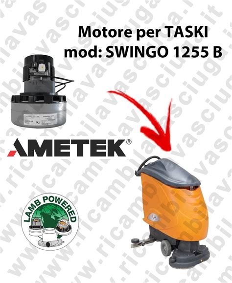 Moteur Aspiration Lamb Ametek Di Rechange Pour Autolaveuse Taski Model