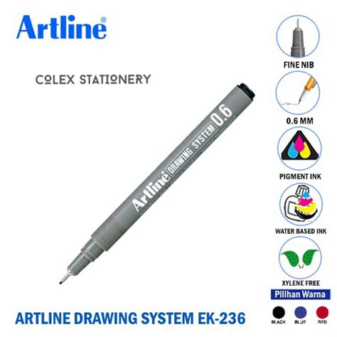 Jual Drawing Pen Pulpen Drawing Pulpen Gambar Artline Ek 236 06mm