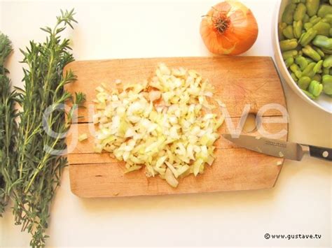 Fèves fraîches aux lardons et à la sarriette la recette Gustave