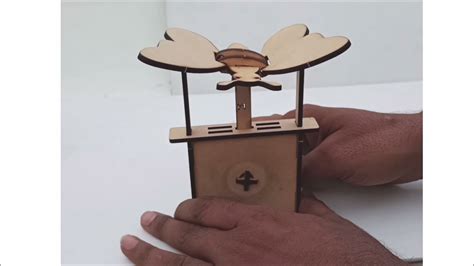 Flying Butterfly Automata Wooden Diy Kit Youtube