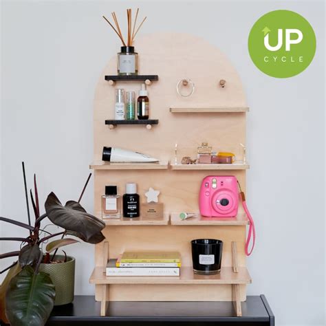 Plywood Pegboard With Shelves Free Standing Wood Display Pegboard