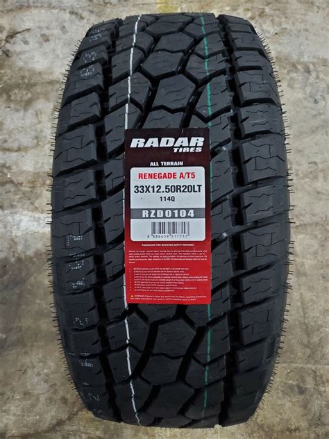 33X12 50R20LT Radar RENEGADE A T5 114Q 10PLY LOAD E OWL M S EBay