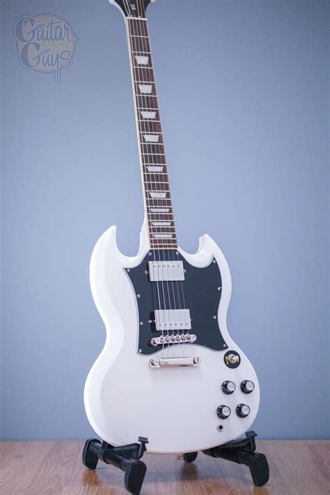 White With Black Pickguard Sg