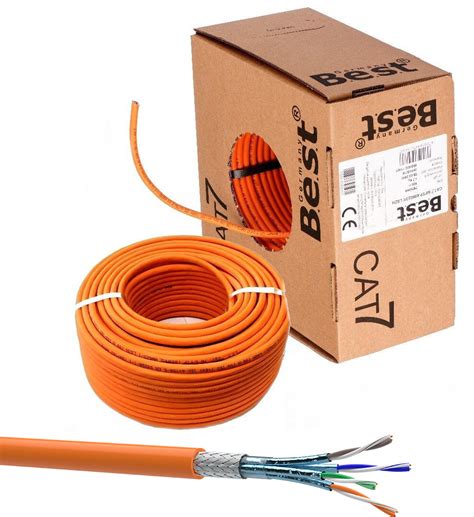 RedStar24 CAT 7 Verlegekabel S FTP 100m Orange Werkzeug Set Ab 58 90