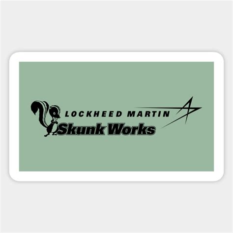 Lockheed Martin Skunk Works Logo (black) - Skunk Works - Sticker ...