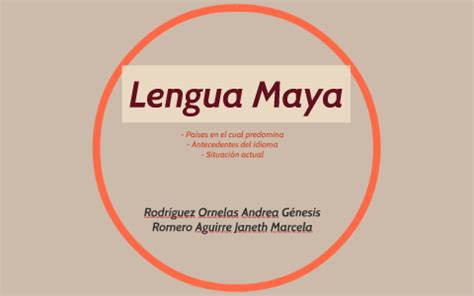 Lengua Maya By Andrea Rodriguez