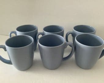 Corelle Corning Stencil Garden Coffee Cups 8 Oz Mugs Set Of 4 Etsy