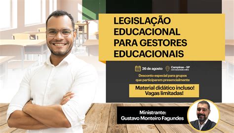 Curso Legisla O Educacional Para Gestores Educacionais