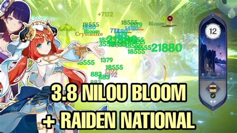 Nilou Bloom Team DOMINATES 3 8 Spiral Abyss Floor 12 Ft Raiden