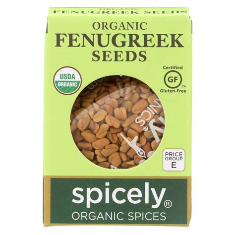 Spicely Organics Organic Fenugreek Seeds Case Of Oz