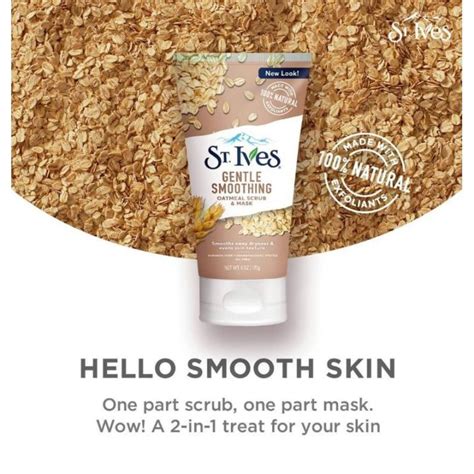 St Ives Gentle Smoothing Oatmeal Scrub Mask 170g Lazada Ph