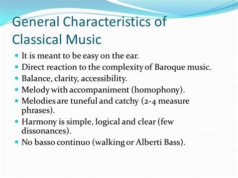 😊 Musical Characteristics Of Classical Period Comparing And Contrasting The Baroque And