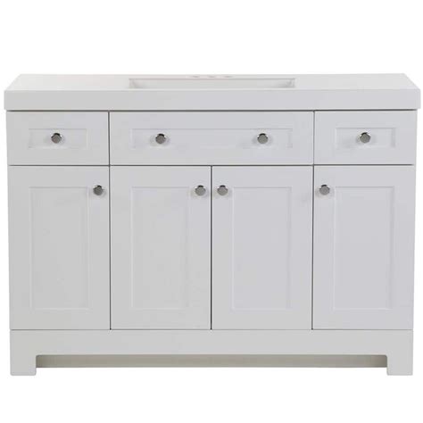 Glacier Bay Everdean 49 In W X 19 In D X 34 In H Single Sink