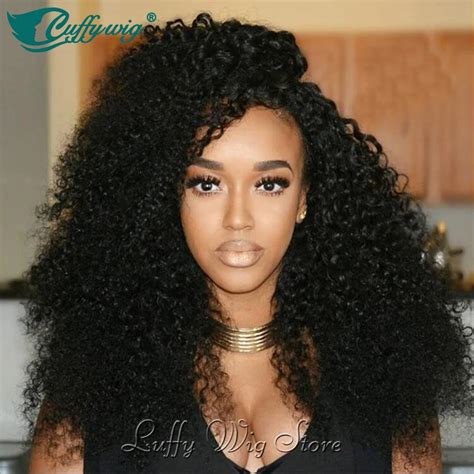 Kinky Afro Wig 14 26inch Human Hair Lace Front Human Hair Afro Kinky Curly Wig Glueless Virgin