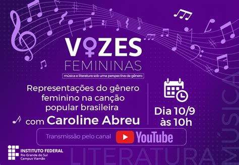 Representações do gênero feminino na canção popular brasileira será