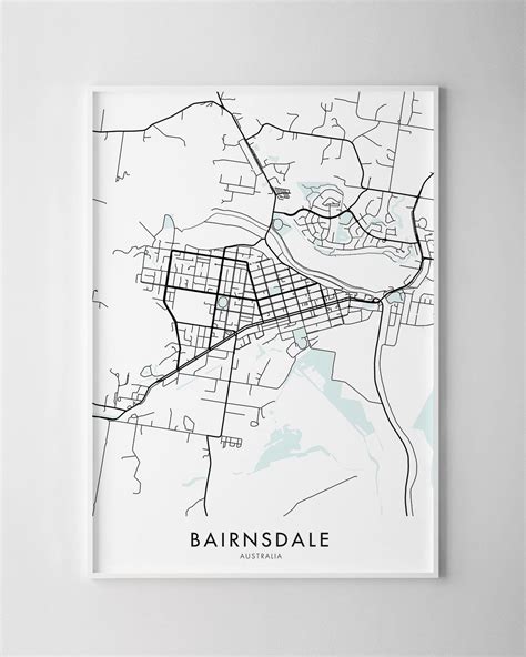 Bairnsdale Vic Map Print Chelsea Chelsea