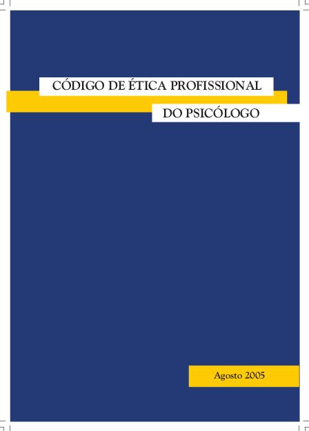 Pdf CÓdigo De Ética Profissional Do PsicÓlogo