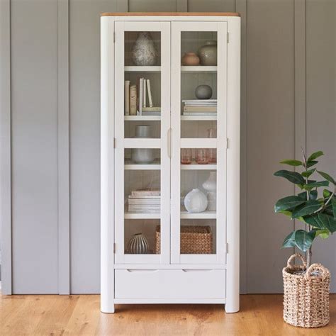 White Display Cabinet White China Cabinet Hove Oak Furnitureland