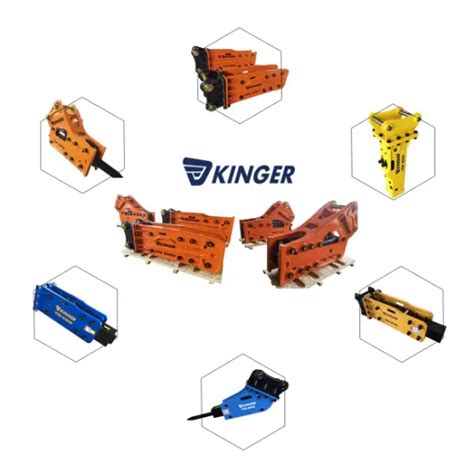 Kinger Hydraulic Rock Breaker Stone Breaking Demolition Excavator