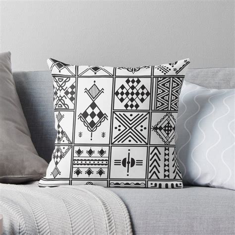 Coussin Graphisme Motif Kabyle Amazigh Par Eldjama D Coration