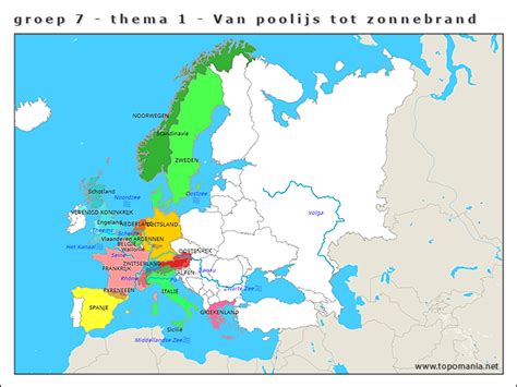 Topografie Groep 7 Thema 1 Van Poolijs Tot Zonnebrand