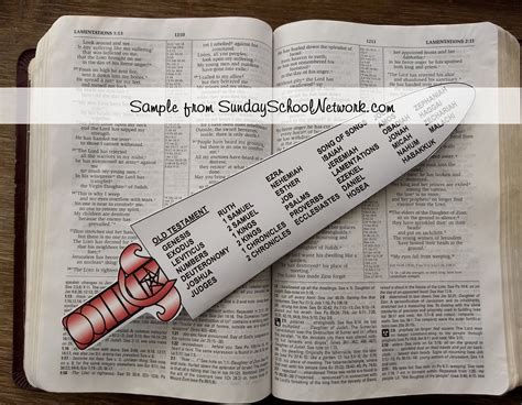 Sword Of The Spirit Printable Bible Bookmark Old Testament New