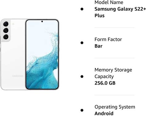 Samsung Galaxy S22+ Plus 5G 256GB T-Mobile SM-S906U Phantom White (Renewed)