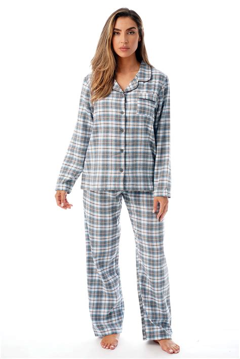 Just Love Women S Flannel Pajama Set Cozy Long Sleeve PJ Set For