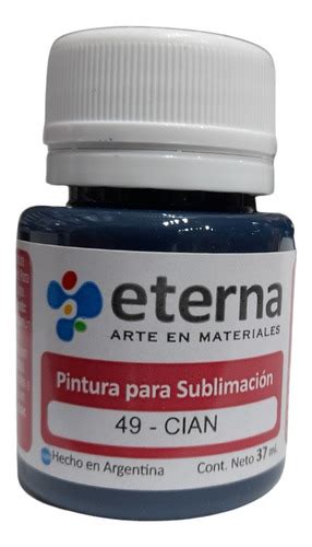 Pintura Sublimable Eterna 37ml Color 49 Cian En La Plata ANTONIOHOBBY