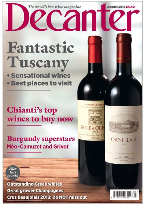 Decanter magazine: August 2015 - Decanter