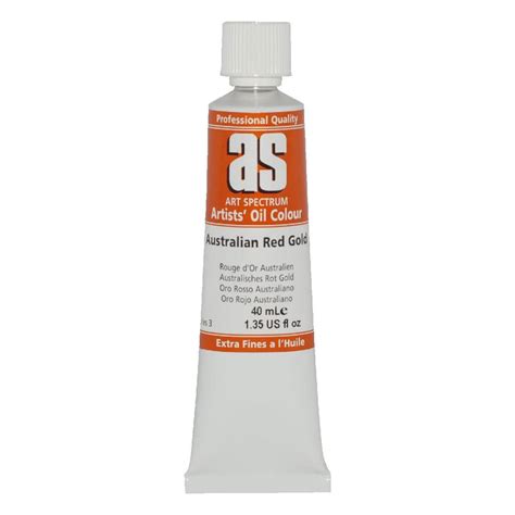 Art Spectrum Oil Paint 40ml Australian Red Gold S3