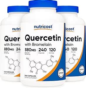 Amazon Nutricost Quercetin Mg Caps With Bromelain