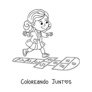 10 Dibujos De Rayuela Para Colorear Gratis Coloreando Juntos