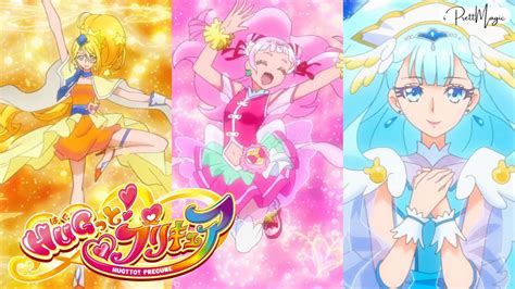 [1080p] Cure Yell Cure Ange And Cure Étoile Transformation {ver Long} Hugtto Precure Youtube