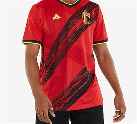 Adidas Belgium National Team Home Fan Edition Sports Short Sleeve Jers