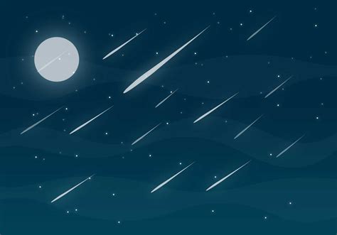 Meteor Shower Free Vector - Download Free Vector Art, Stock Graphics ...