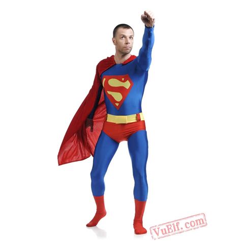 Superman Costumes Lycra Spandex Bodysuit Zentai Suit