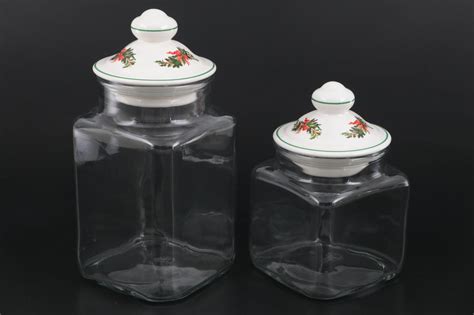 Pfaltzgraff "Christmas Heritage" Mugs and Glass Jars with Lenox Tea ...