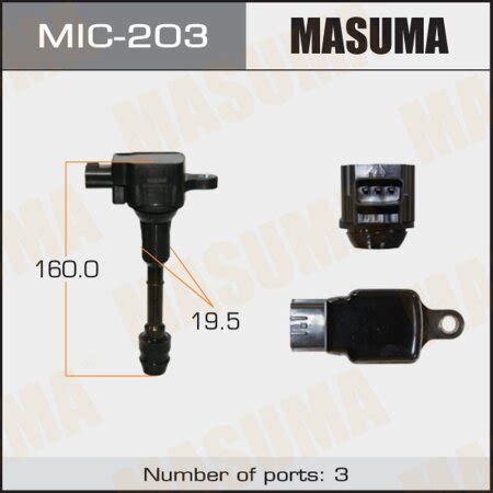 MASUMA MIC-203, Катушка зажигания Masuma. Бренд автозапчастей №1 в России