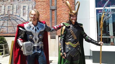 Thor And Loki Interactive Show In Avengers Campus At Walt Disney