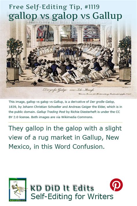 Word Confusion: gallop vs galop vs Gallup • KD Did It