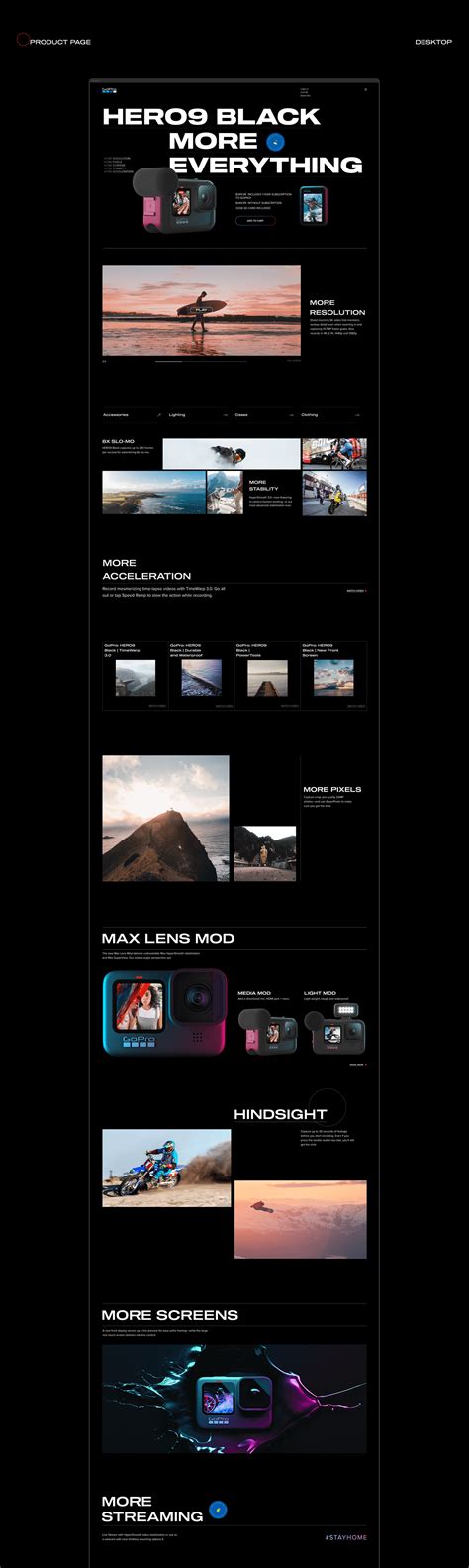 Gopro Website Redesign On Behance