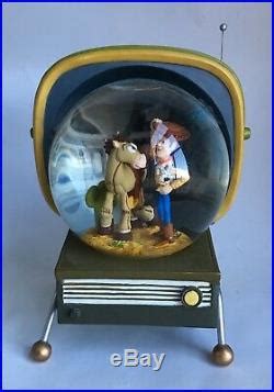 Disney Pixar TOY STORY 2 Snowglobe WOODY And BULLSEYE On TV By Westland