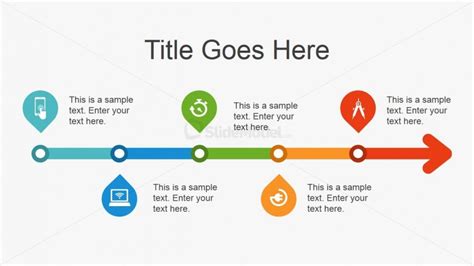 Simple Flat Timeline Design for PowerPoint - SlideModel