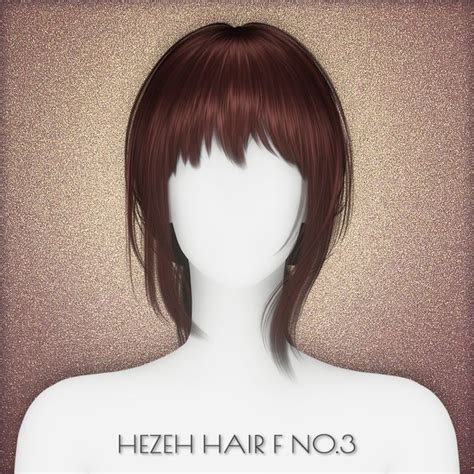 Hezeh Fhair No K Followers Gift Hezeh In Sims Hair Mod