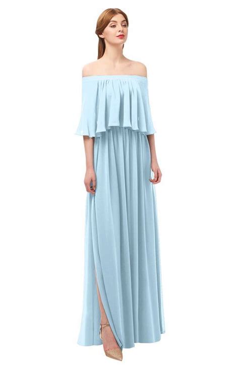 ColsBM Clair Ice Blue Bridesmaid Dresses Dusty Blue Bridesmaid